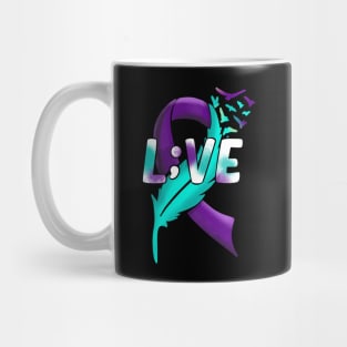 Suicide Awareness Semicolon Live L;ive Mug